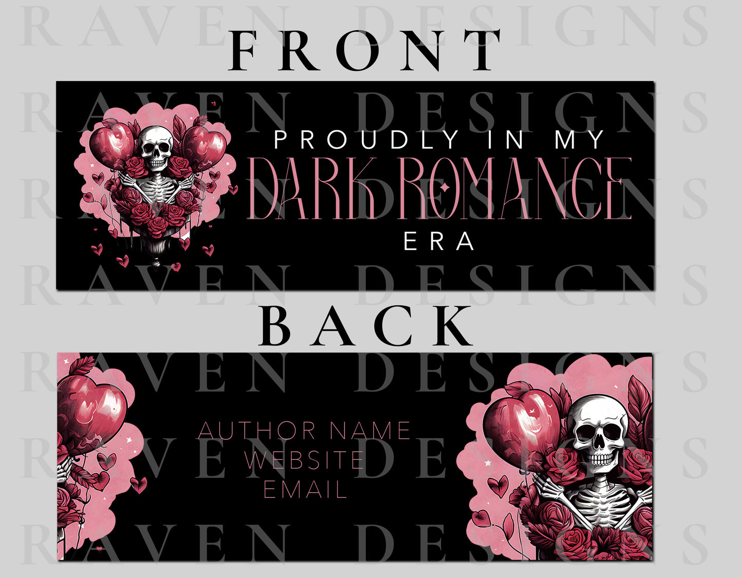 Dark Romance Era Premade Bookmark