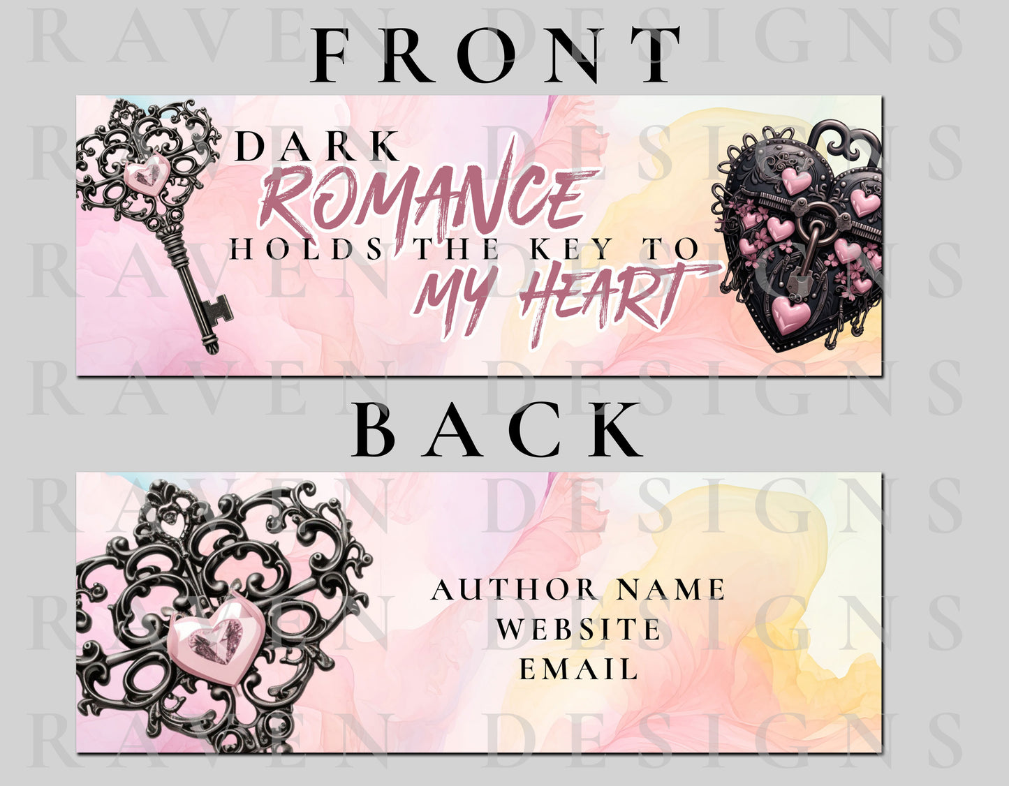 Key To My Heart Premade Bookmark
