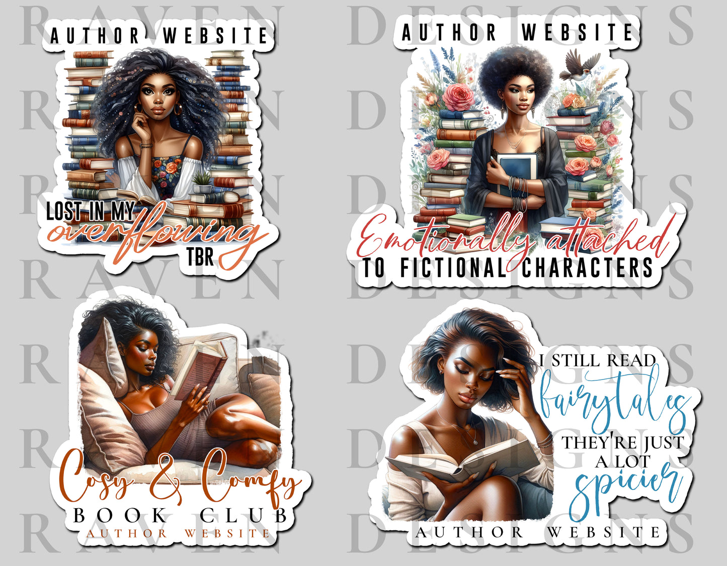 Reader Premade Sticker Set
