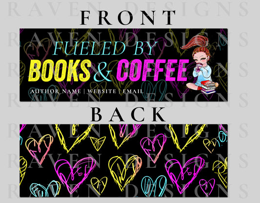 Books & Coffee Premade Bookmark