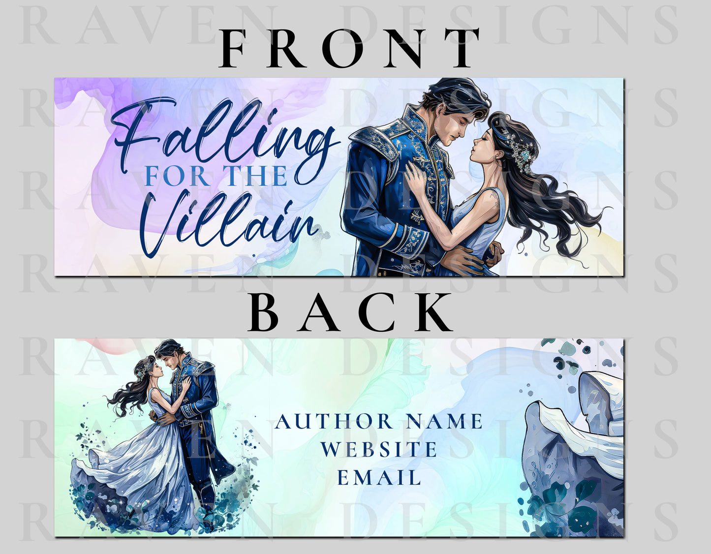 Falling for the Villain Premade Bookmark