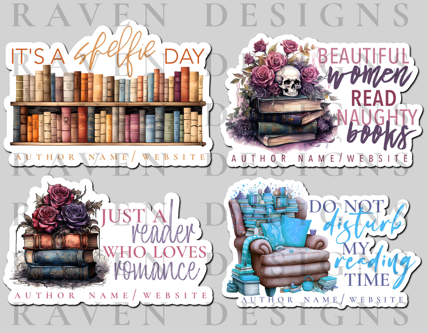 Bookish Premade Sticker Set