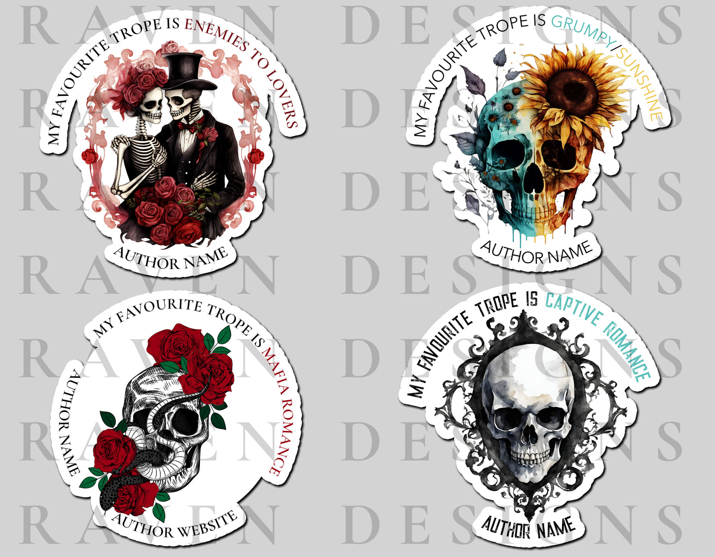 Trope Premade Sticker Set